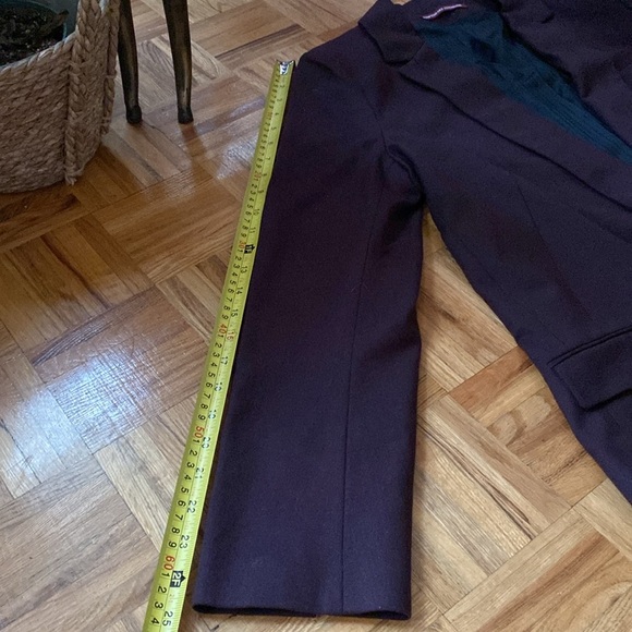 Vintage Comptoir des Cotonniers Noofy Longline Purple Plum Wool-Blend Blazer - Picture 16 of 16